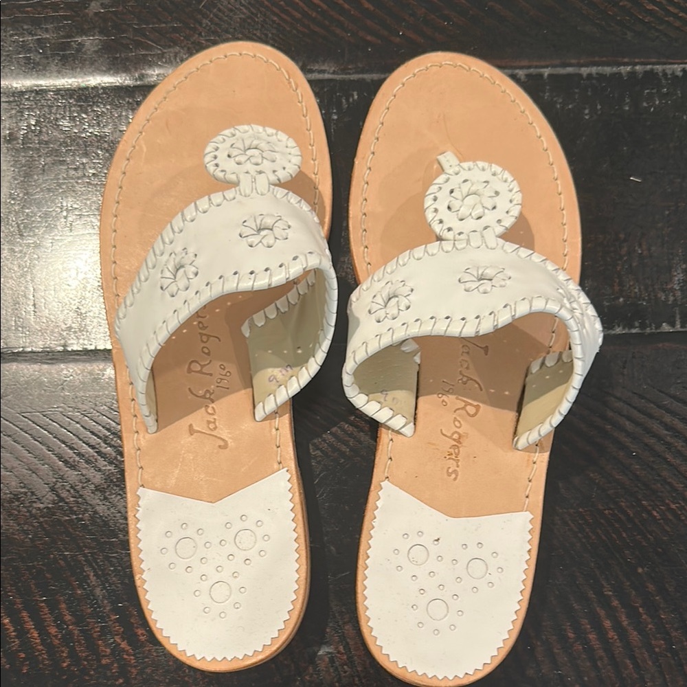 Classic Jack Rogers Sandals in White
